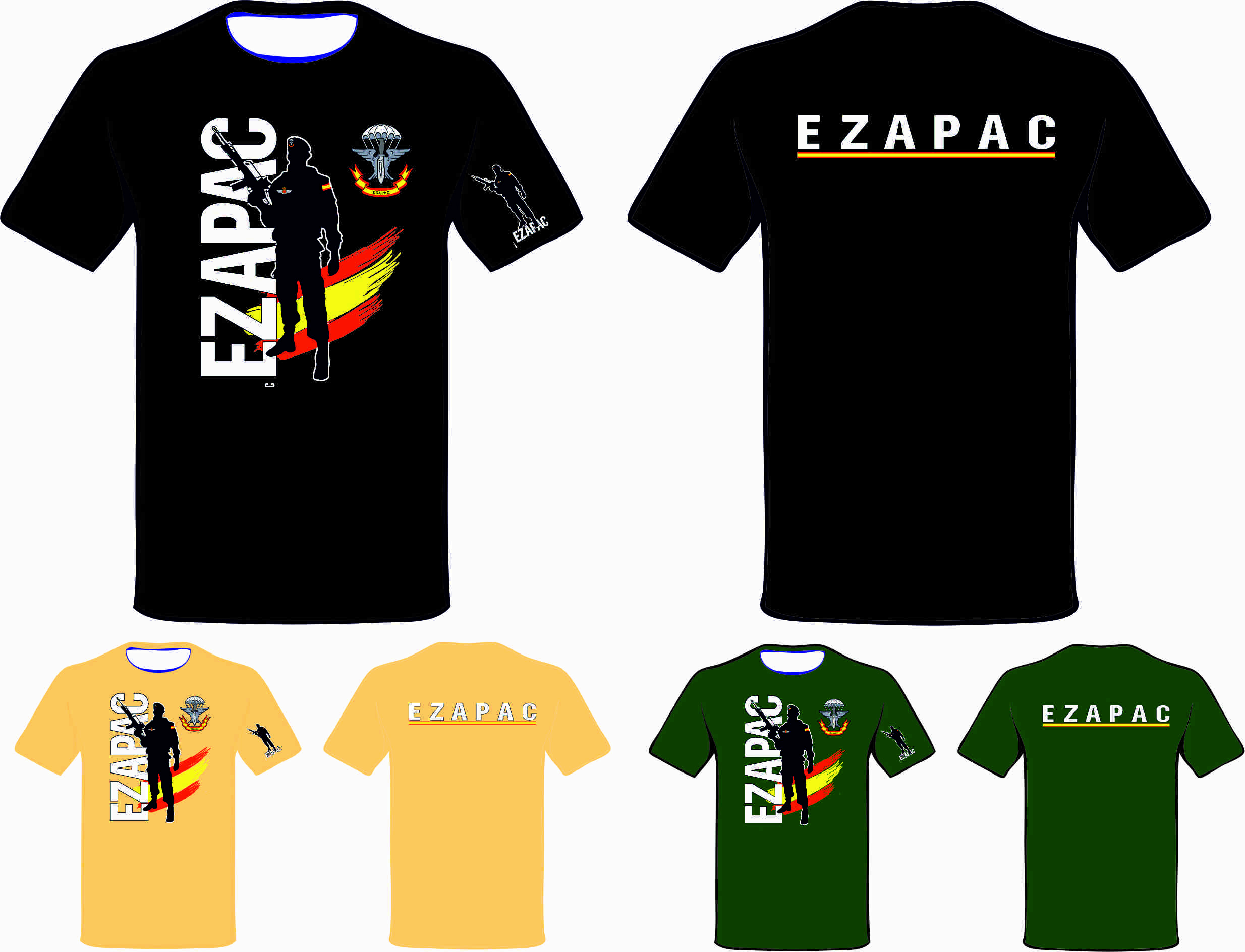 Camiseta EZAPAC Zapadores Paracaidistas mod 2.
